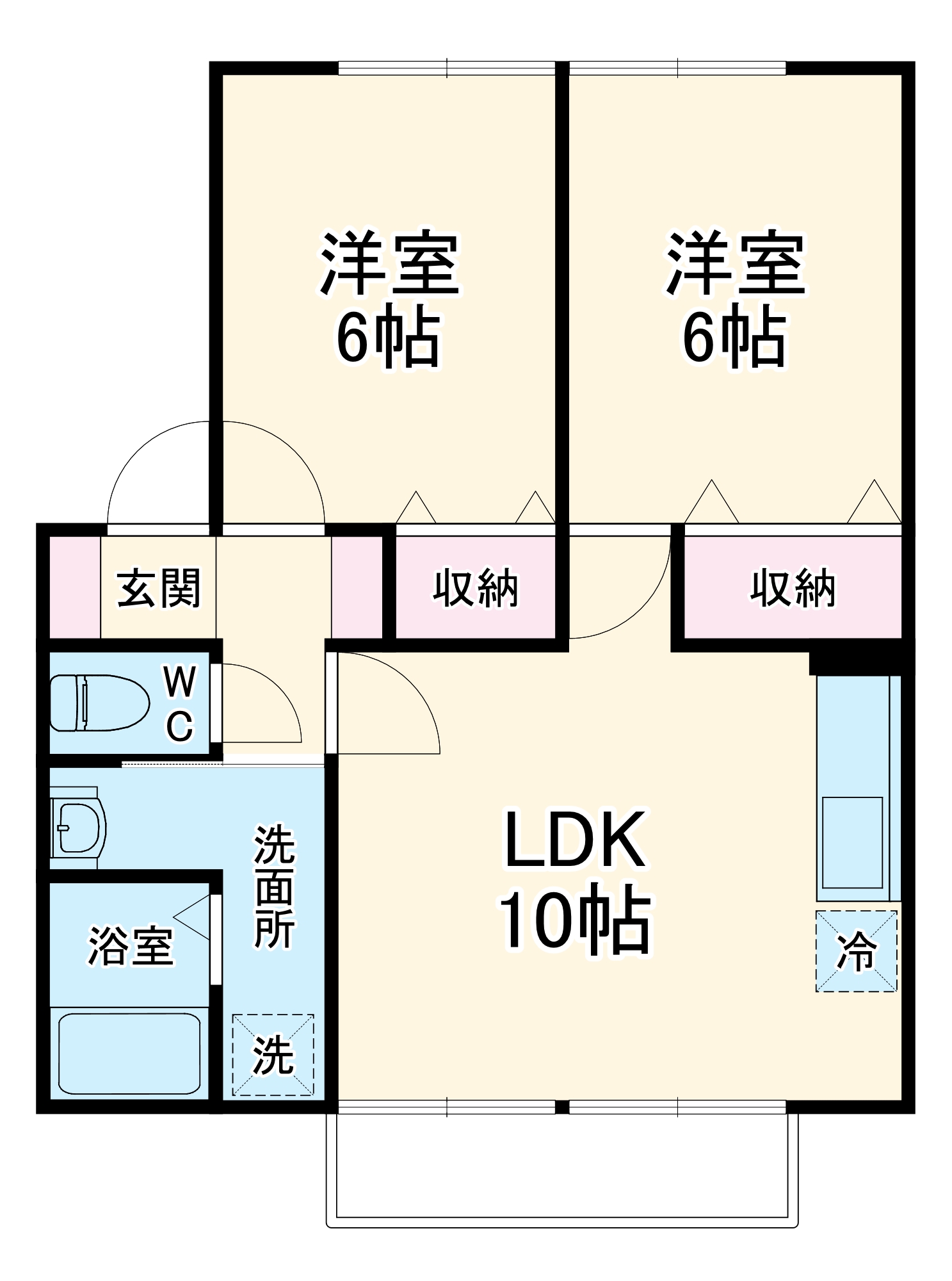 ガーデンコート西添の間取り