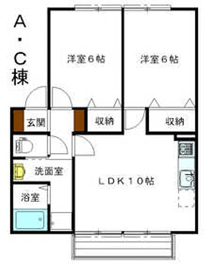 ガーデンコート西添の間取り