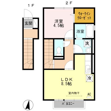 レーブ ボナールの間取り