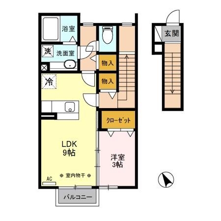 ローズコート城北の間取り