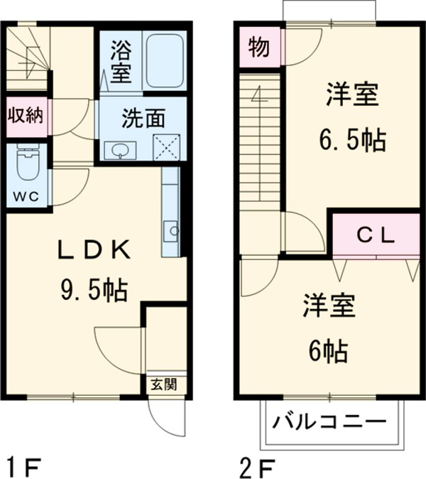 ジュネスサードニックスBの間取り