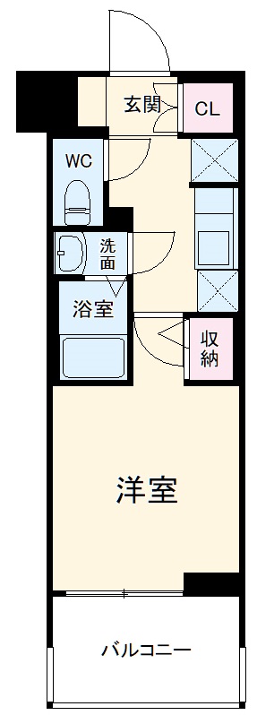 エステムプラザ横濱関内の間取り