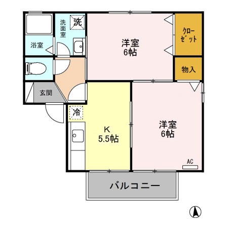 フローレンス A/Bの間取り