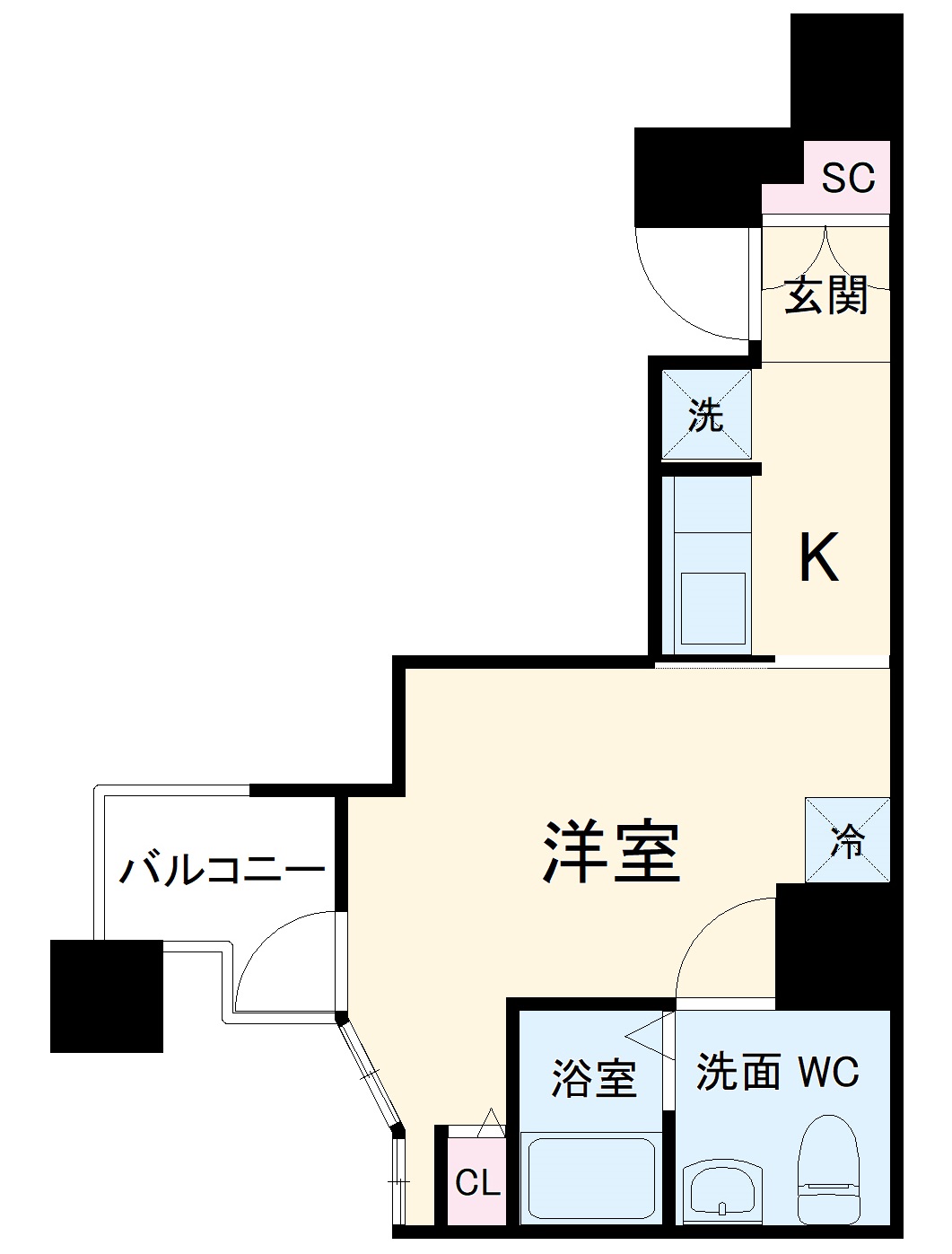 ラフィスタ横浜吉野町Ⅱの間取り