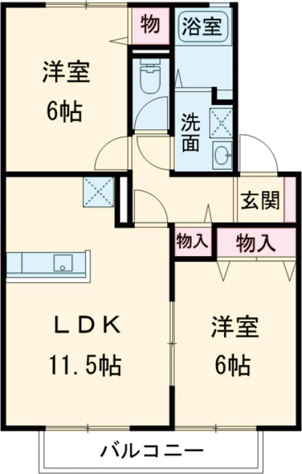 クレールの間取り