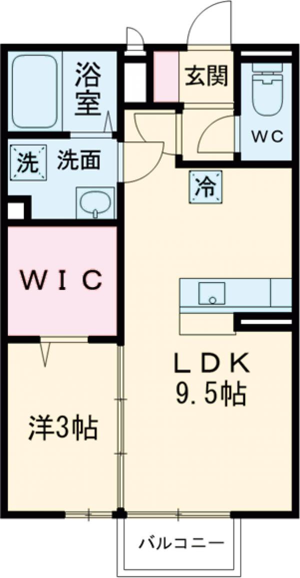 アヴニールNAKAの間取り