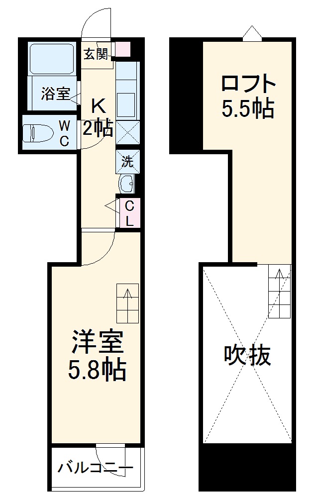 アミュレット武蔵小杉の間取り
