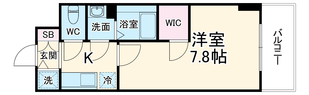 エスリード金山エクセアの間取り