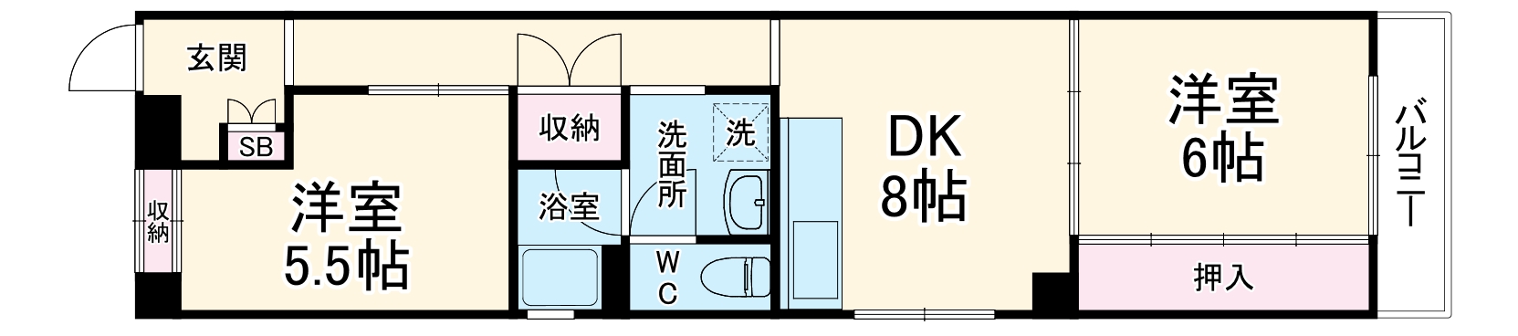 Gifu長住ビル(促進プラン対応)の間取り