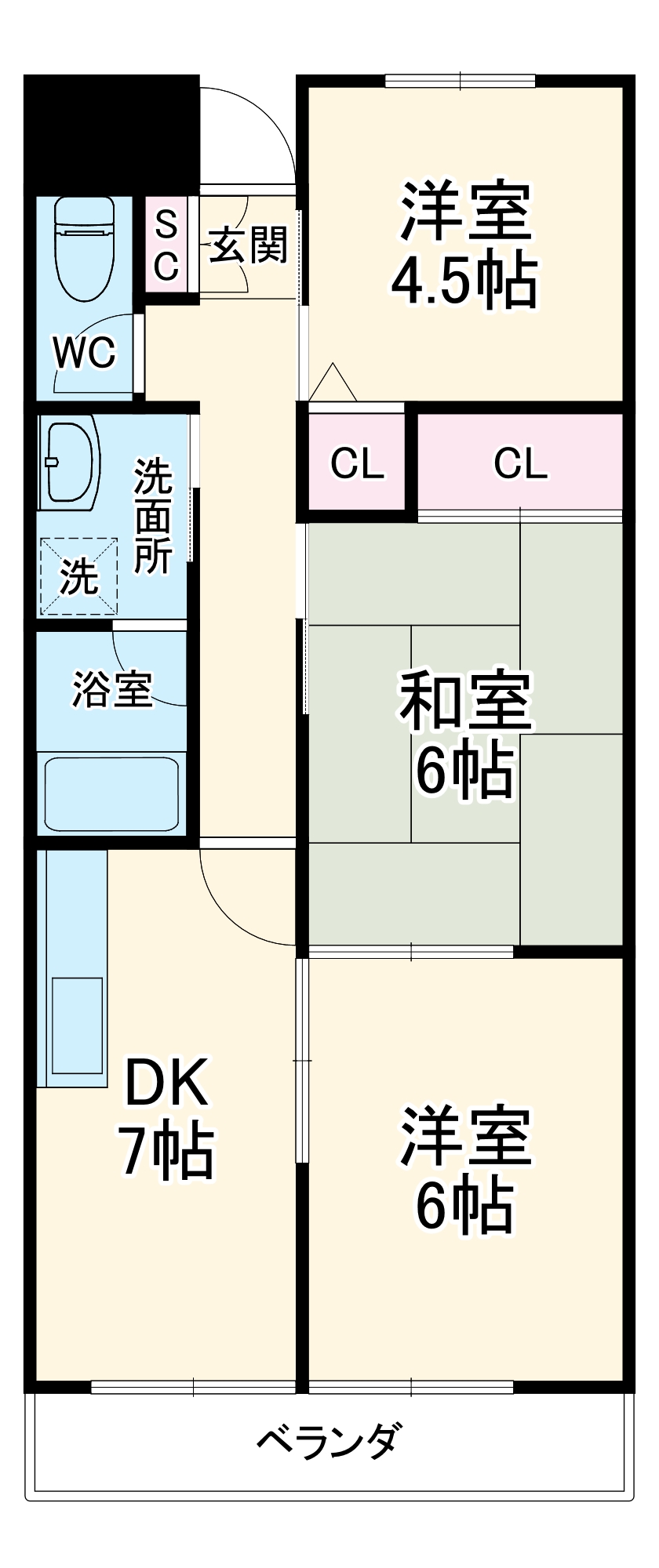 ヒルグレイス武蔵野の間取り