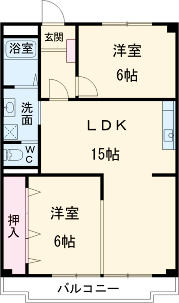 三鉦マンションの間取り