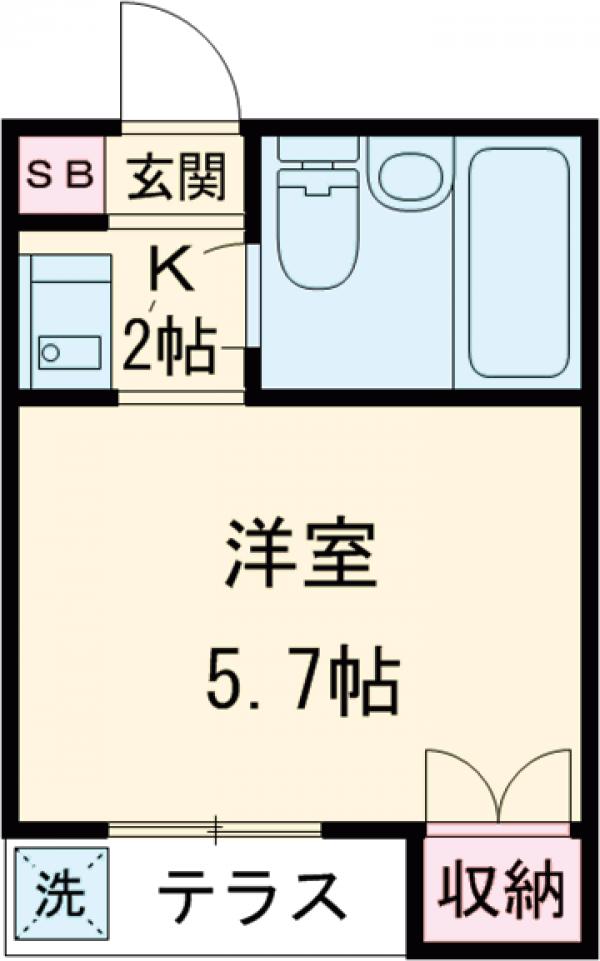 VIVA HOUSE弦巻の間取り