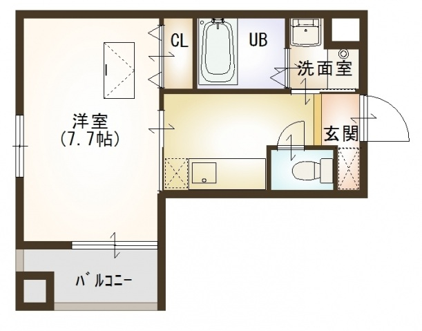 ルネス クレールの間取り