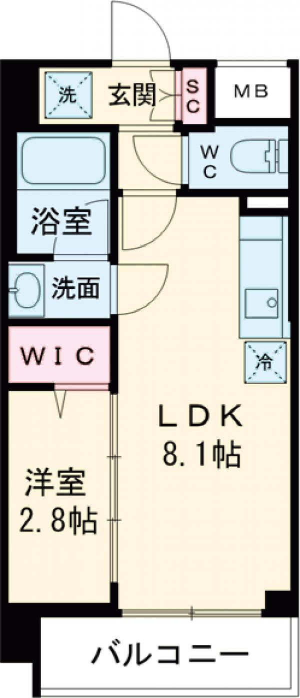 中野新橋レジデンスの間取り