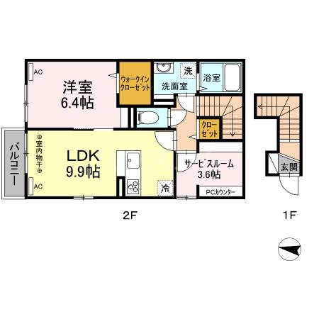 3/4 間取