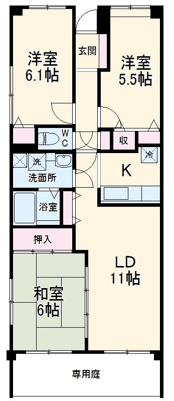ベルパーク八千代R棟の間取り