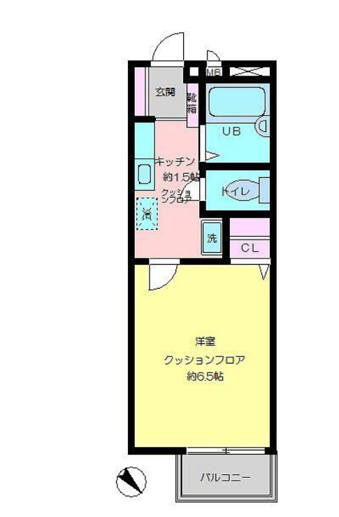 タウンコート ヒロの間取り