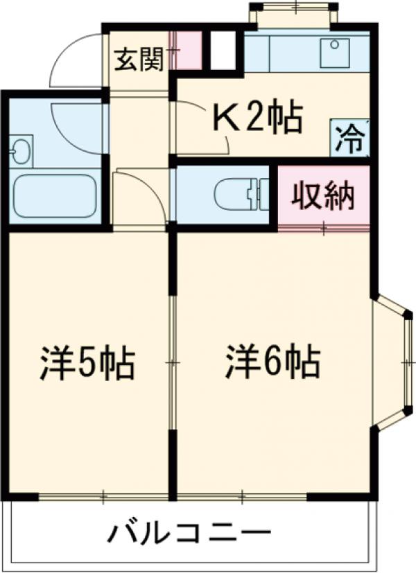 コーポ弘文館の間取り