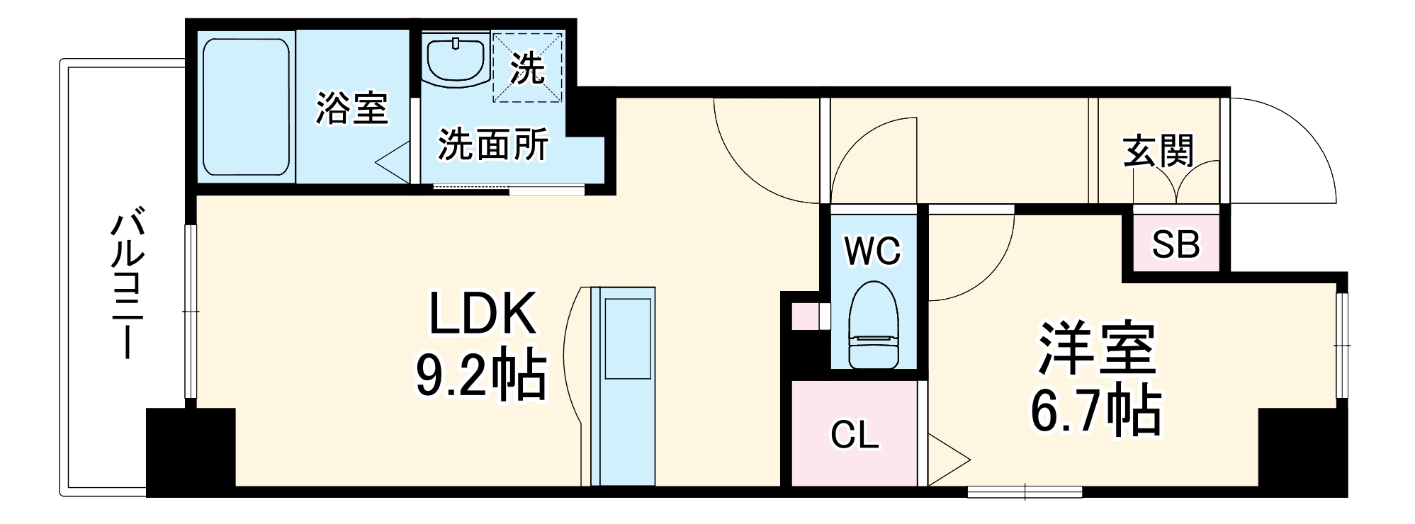 プレジールTJの間取り