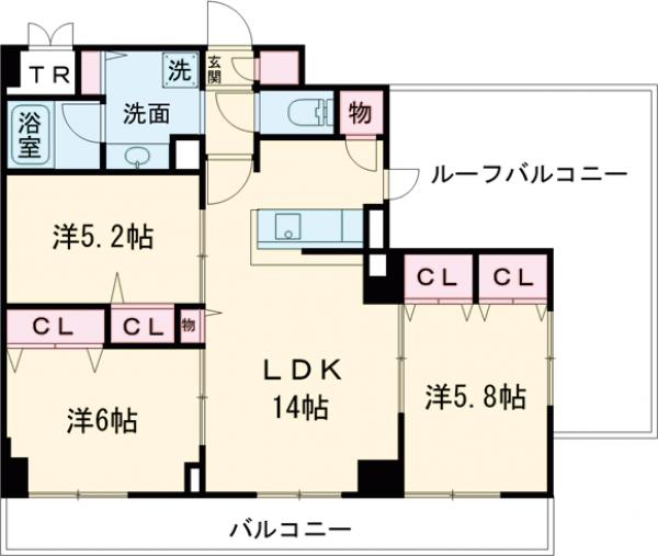 ロイジェント志村坂上の間取り