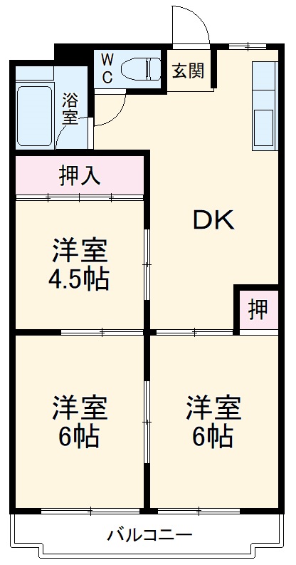 メゾン横町の間取り