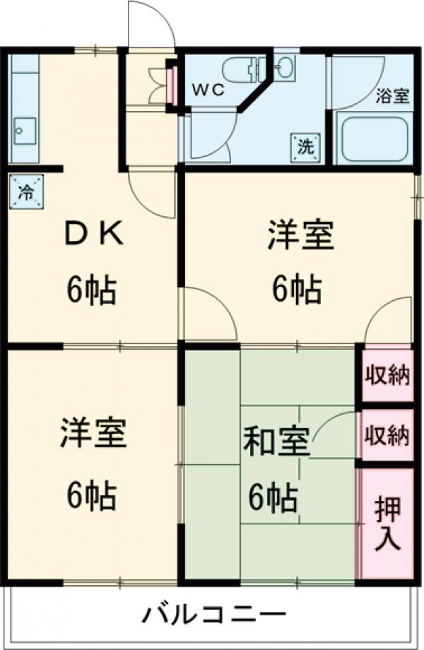 メゾン・ド・ソワサントの間取り