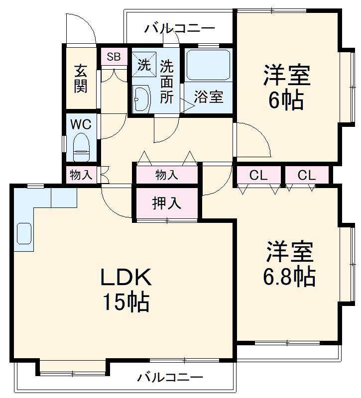 フェアリークリスタル市川の間取り