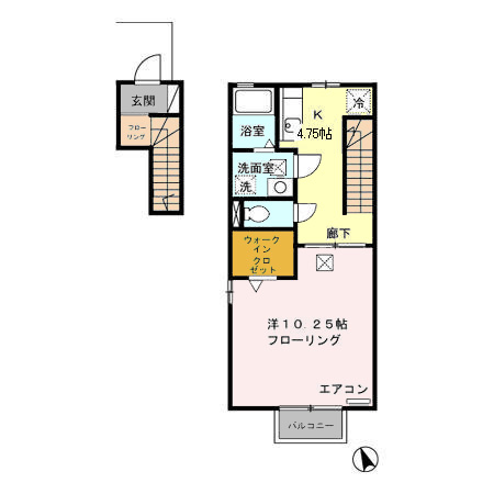 Rose Court(ローズコート)の間取り