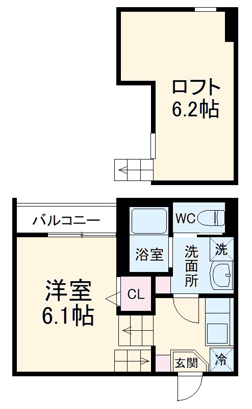 アイワイコート名城公園の間取り