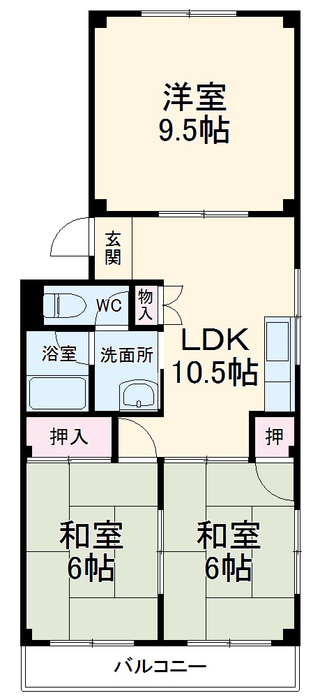 サンホーム愛宕の間取り