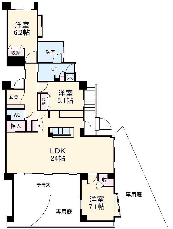 ユーフォリア虹ヶ丘の間取り