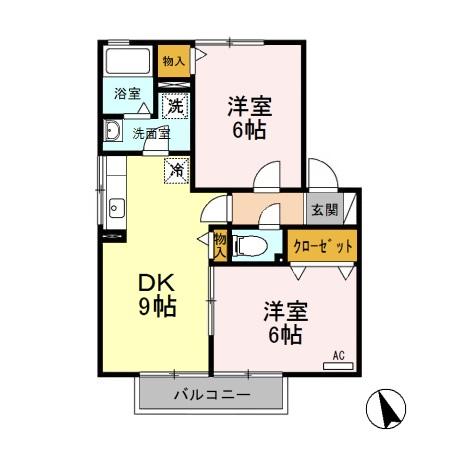 エピナール B/Cの間取り