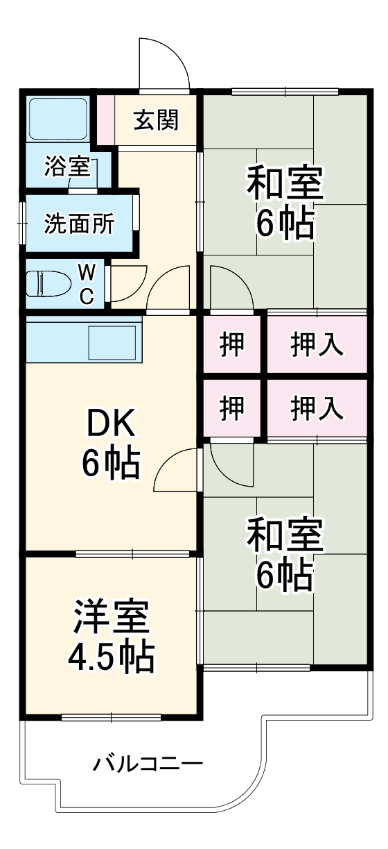 カサブランカ長田の間取り