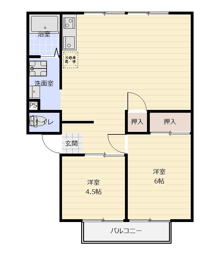 ファインライツ Ⅰの間取り