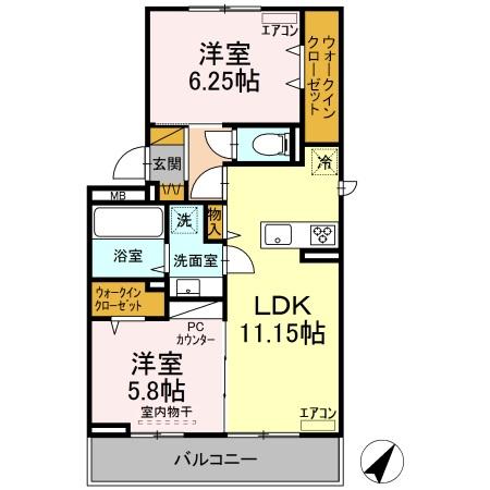 リビングタウン春日の間取り