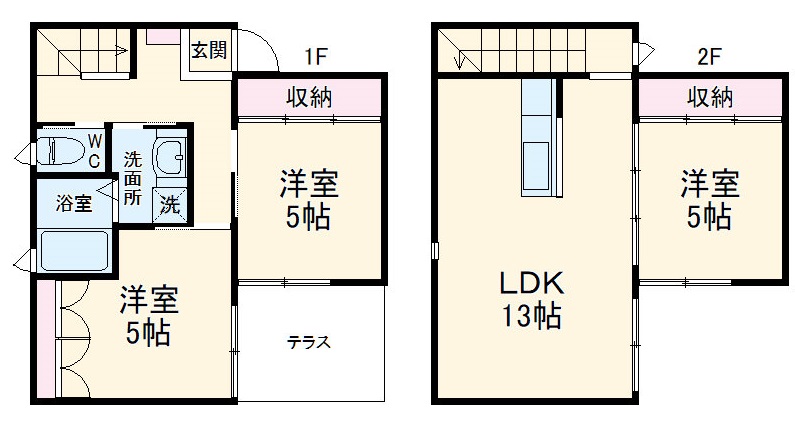 サンヒルズ中町の間取り