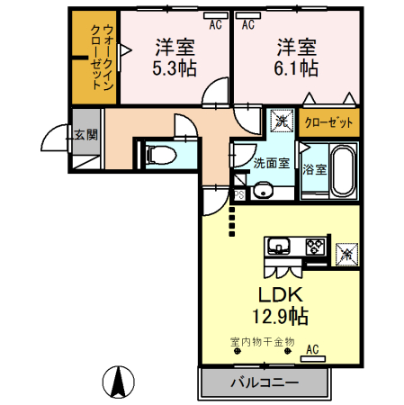 グランシャリオNの間取り