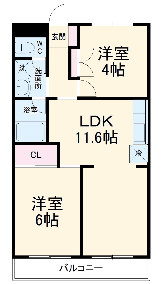 パストラル山口の間取り