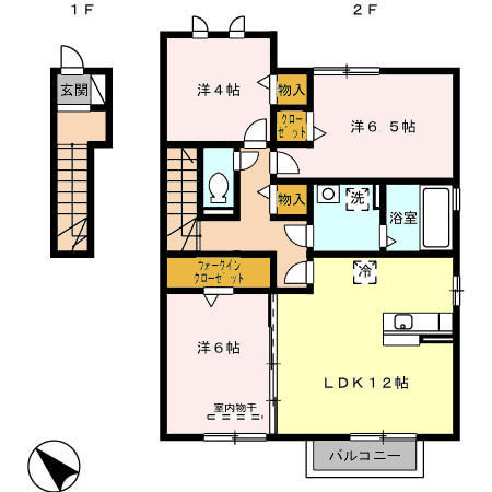 フォレスト竜美丘の間取り