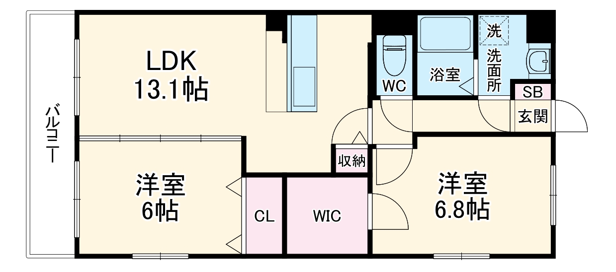 クレイドルステージ初生の間取り