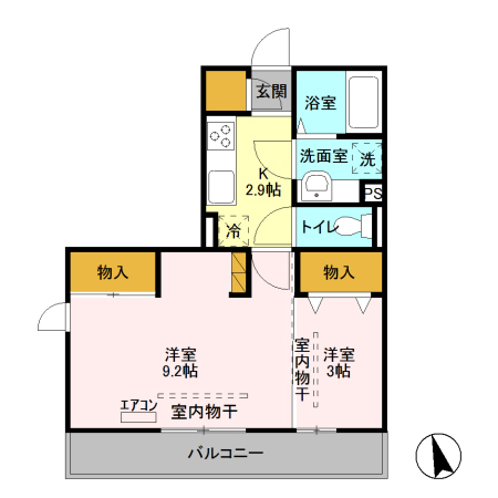モリ ロワイヤル 2ndの間取り