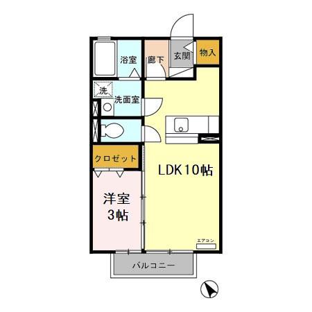 ＯＣ１・205号室の間取り