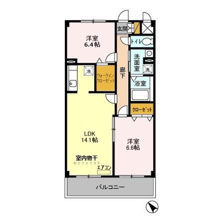 モントワール長浦の間取り