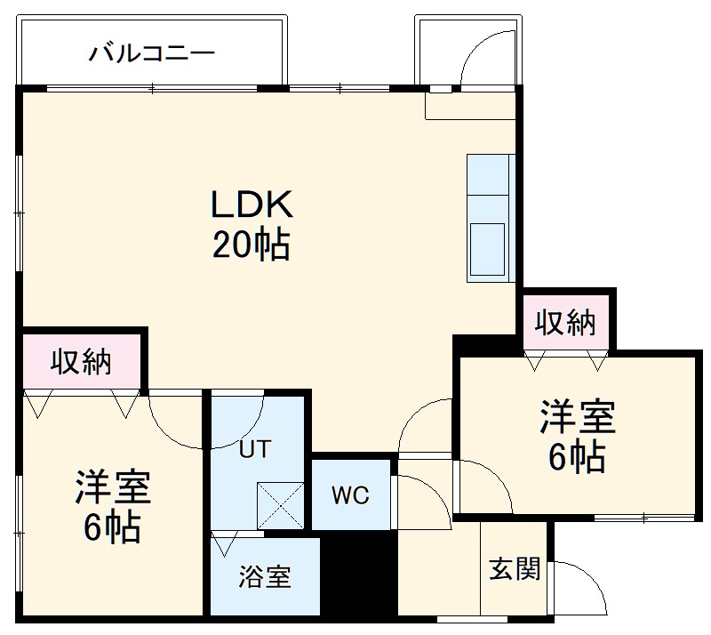 菊坂マンションの間取り