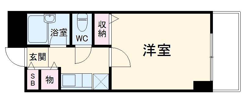 クレセント文庫の間取り