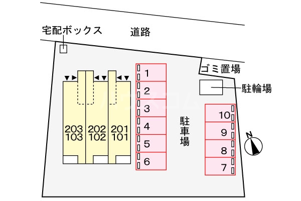 2/12 駐車場