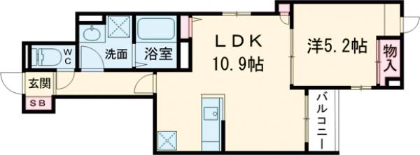 Clair千住の間取り