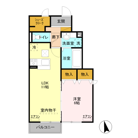 ノールベルク Cの間取り