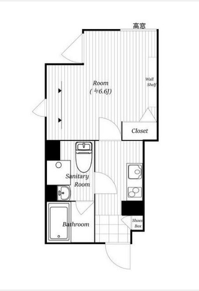 Bark Lane早稲田Ⅱの間取り