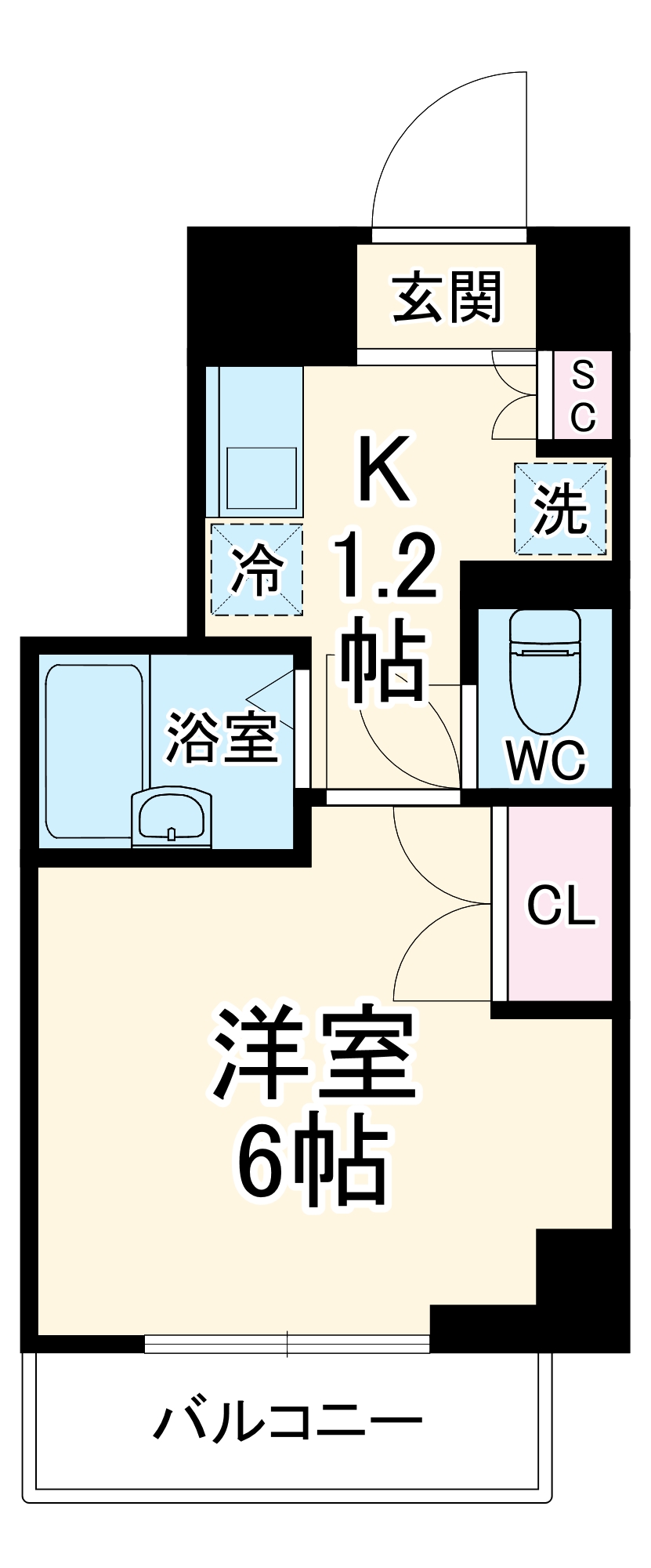 KDXレジデンス横浜関内の間取り